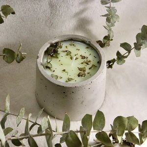 Eucalyptus Scented Modern Candle